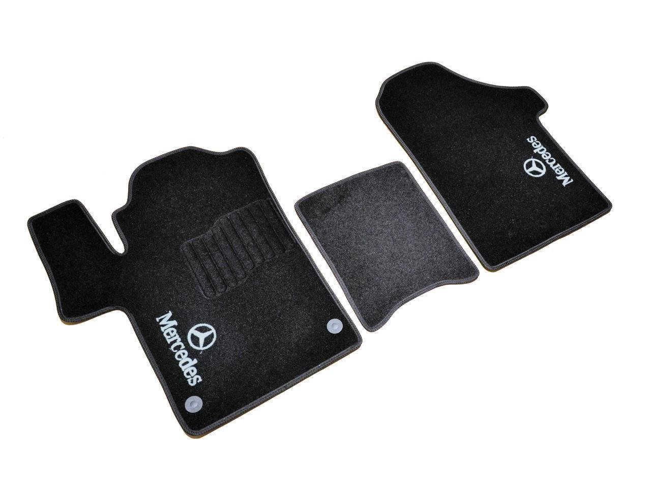 Килимки автомобільні ворсові AVTO-Gumm для Mercedes Vito 2014- 3 шт. Чорний (1398313050)