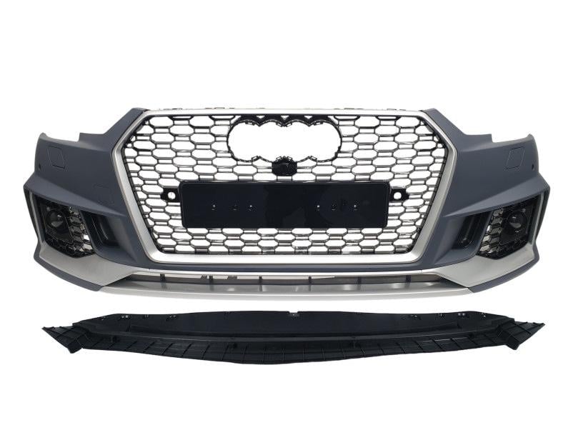 Передний бампер RS-Style под радары 2015-2019 GT Tuning для Audi A4 B9 2015-2024 гг. пластик Под покраску