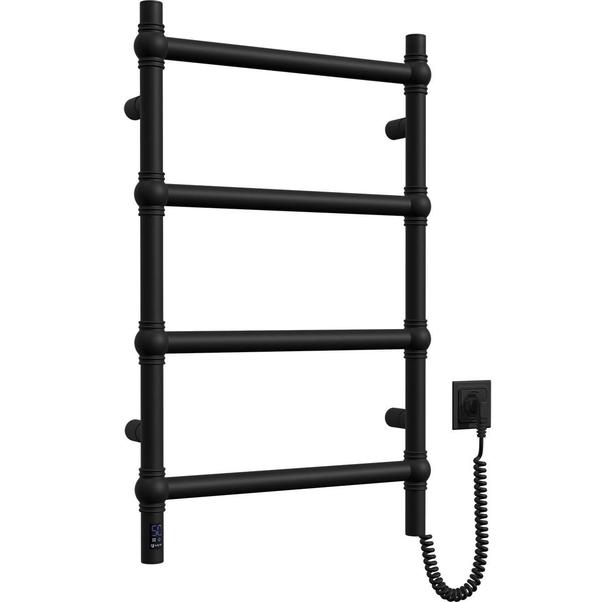 Рушникосушарка електрична права NAVIN Retro Sensor нержавіюча сталь 500х800 мм Чорний муар (31488887)