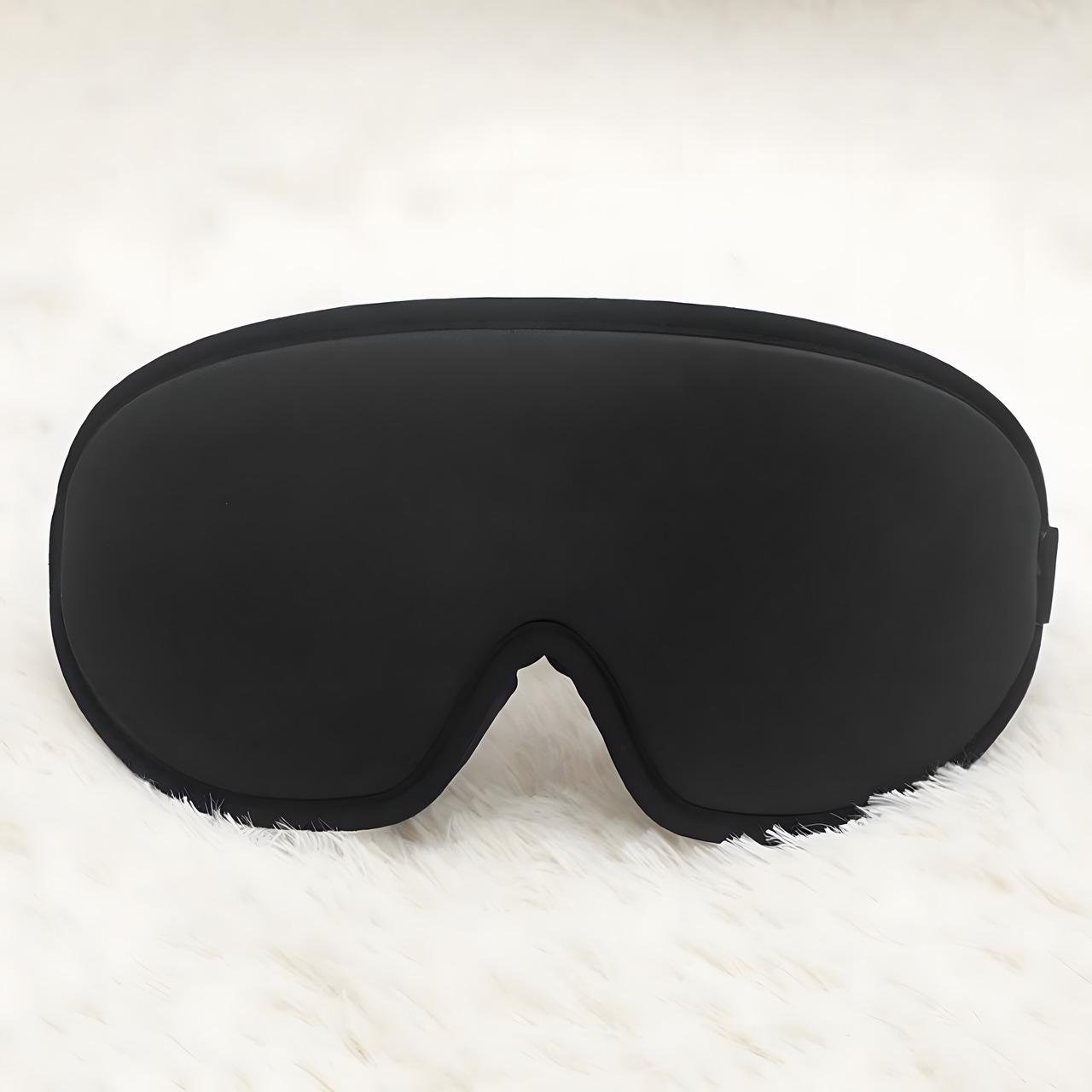 Маска для сну і медитації з дихаючого матеріалу та берушами Чорний - фото 1 Маска для сну і медитації з дихаючого матеріалу та берушами Чорний - фото 1