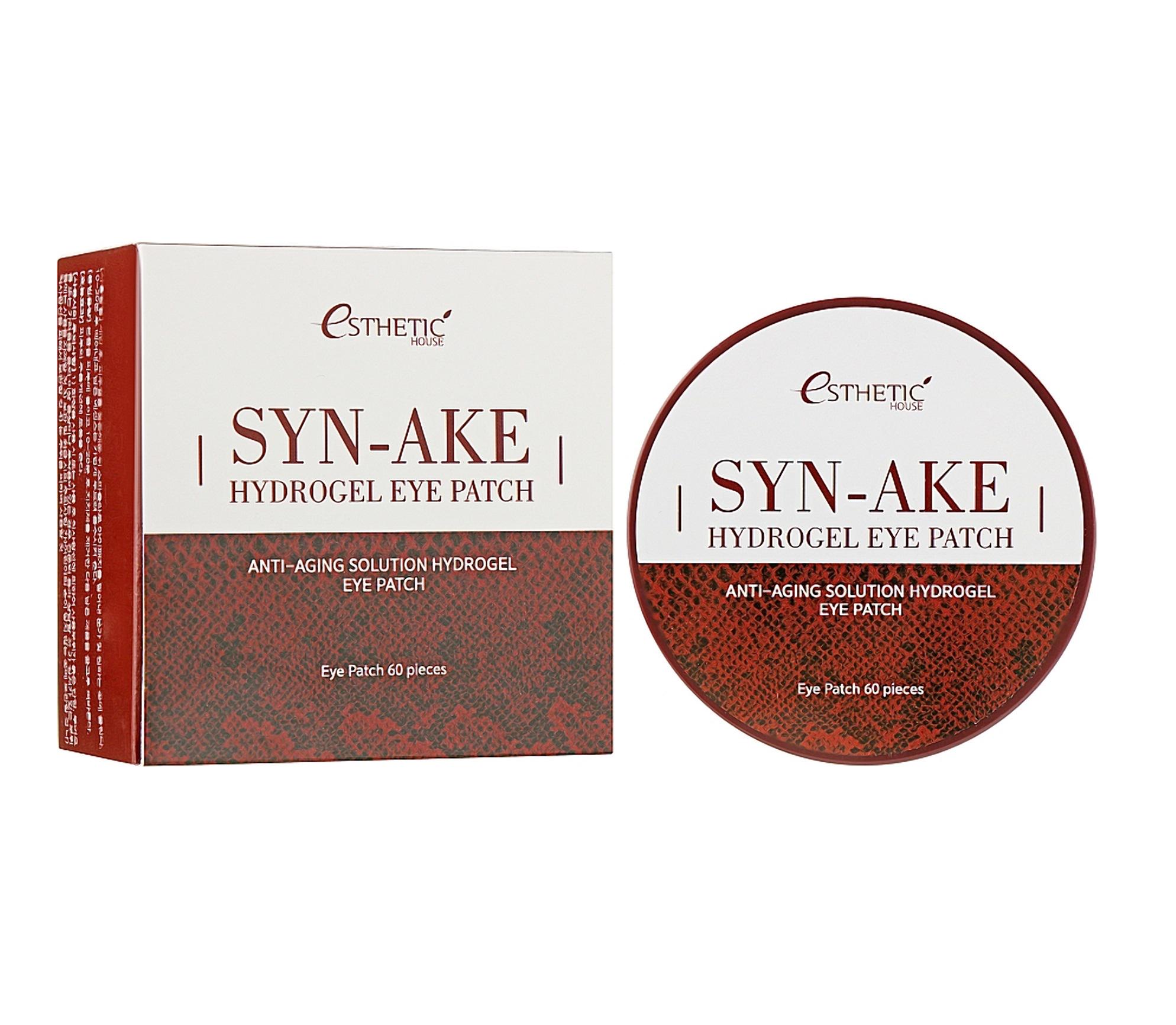 Гидрогелевые патчи под глаза Syn-Ake Hydrogel Eye Patch Esthetic House 60 шт. (8809450011381)