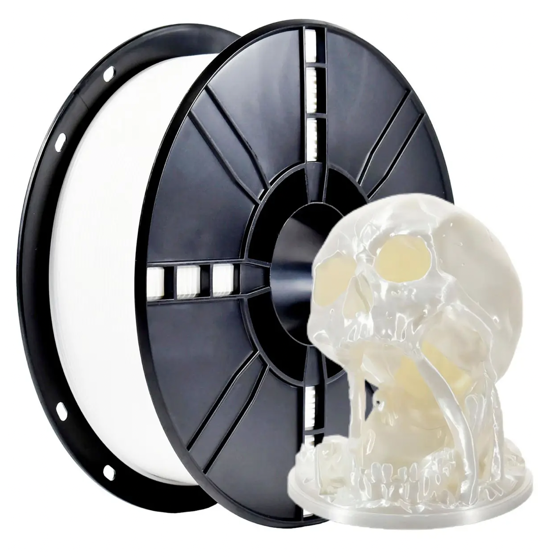 Пластик-филамент для 3D-печати 3DPF PETG Classic Spool 1,75 мм 1 кг H230-260°C B60-80°C Белый (UA3D101-White)