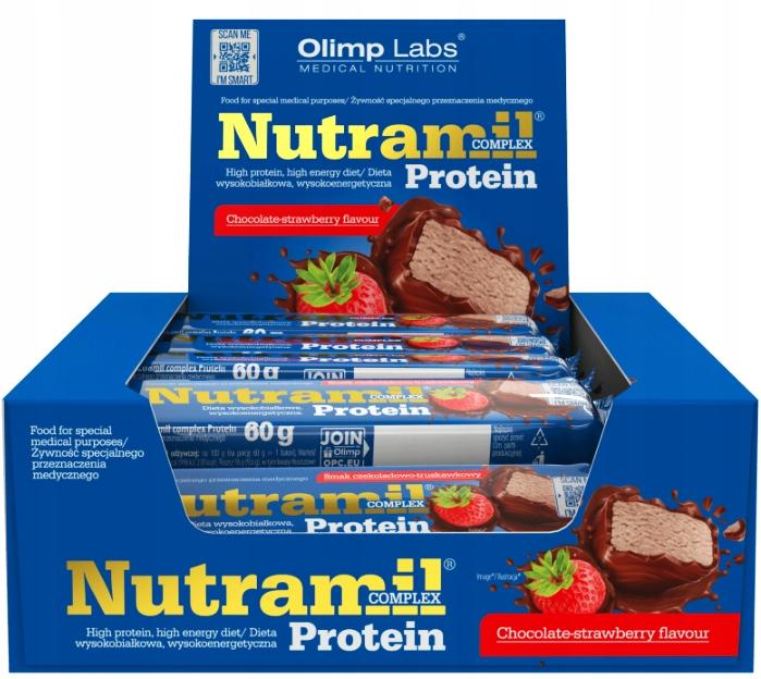 Батончик протеиновый Olimp Nutramil Complex Protein Шоколад-малина 15 60 г