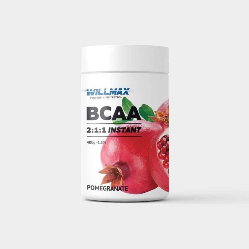 Амінокислоти BCAA WILLMAX 2:1:1 Instant Гранат 400 г