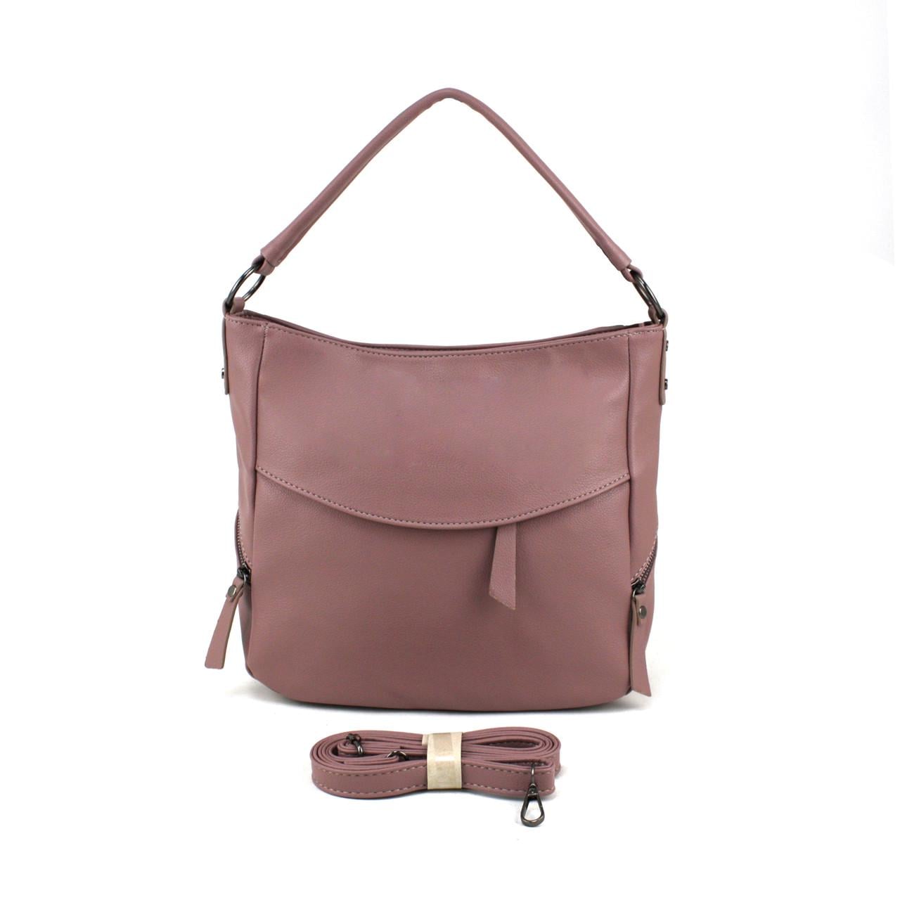 Сумка-хобо VOILA 59066 женская повседневная Пудровый