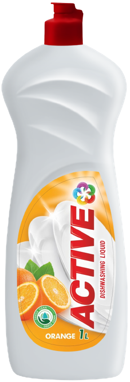 Средство для мытья посуды Active Апельсин 1 л (14318)