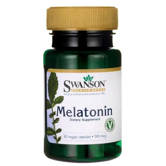 Мелатонин для сна Swanson Melatonin 500 mcg 60 Veg Caps (SWA-11648)