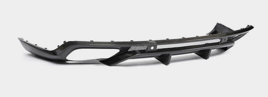 Диффузор заднего бампера DDCarbon 2016-2020 для Porsche Panamera 2016-2023 гг. натуральный карбон (153147)
