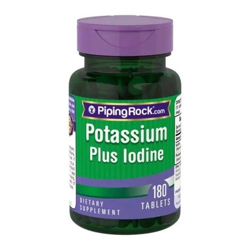 Мультиминеральный комплекс Piping Rock Potassium Plus Iodine 180 Tabs Мультиминеральный комплекс Piping Rock Potassium Plus Iodine 180 Tabs