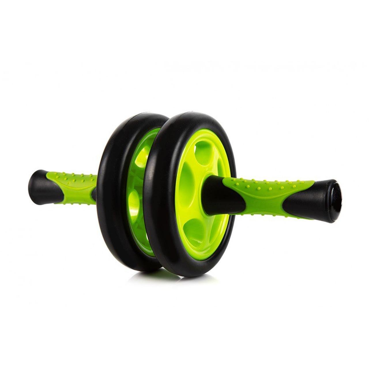 Колесо для пресса двойное PowerPlay 4327 Dual-Core Ab Wheel Черно-зеленый (PP_4327_Black/Green) - фото 4