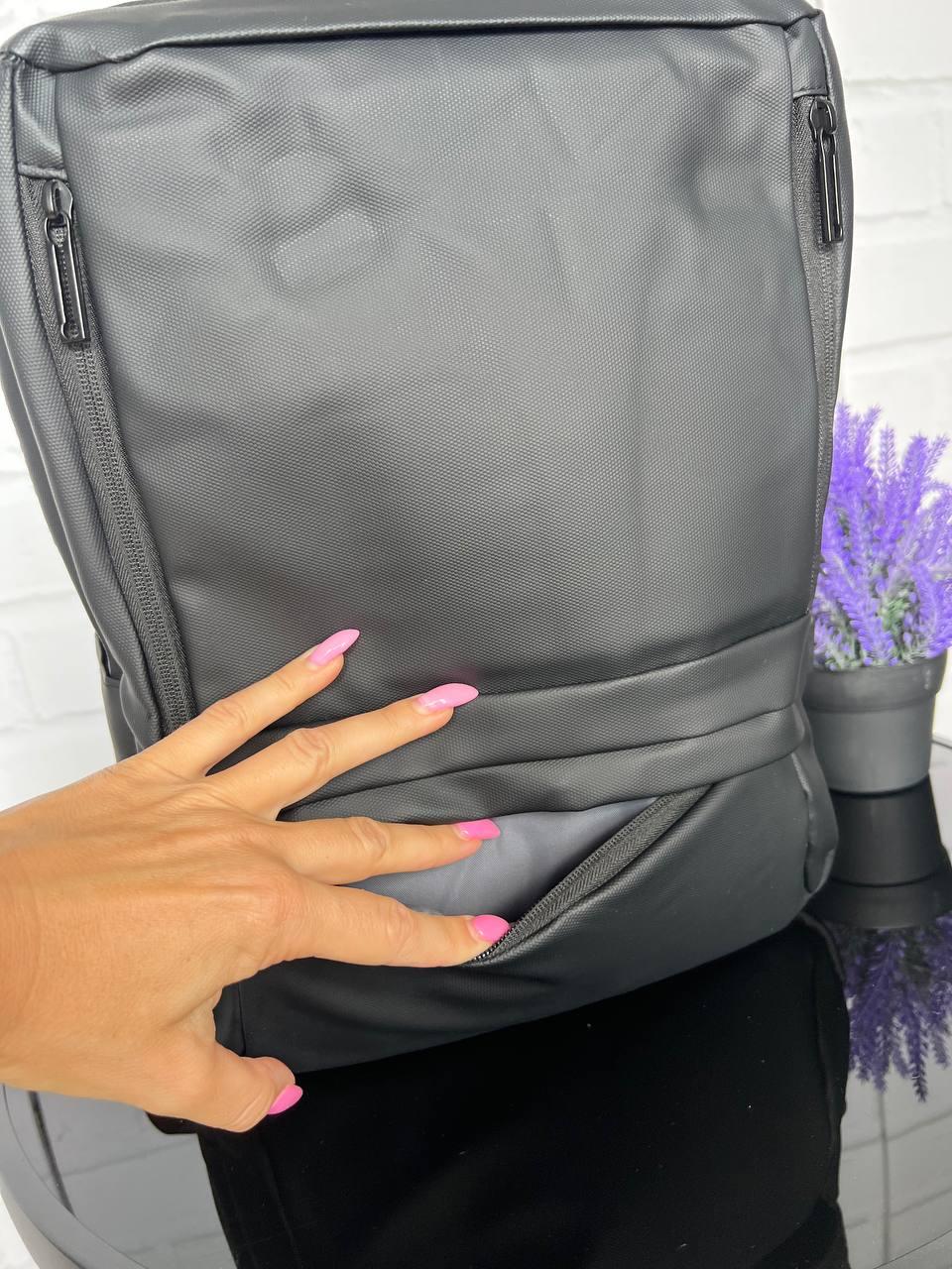 Рюкзак большой городской качественный каждый день 31х42х12 см Черный - фото 8 Рюкзак большой городской качественный каждый день 31х42х12 см Черный - фото 8