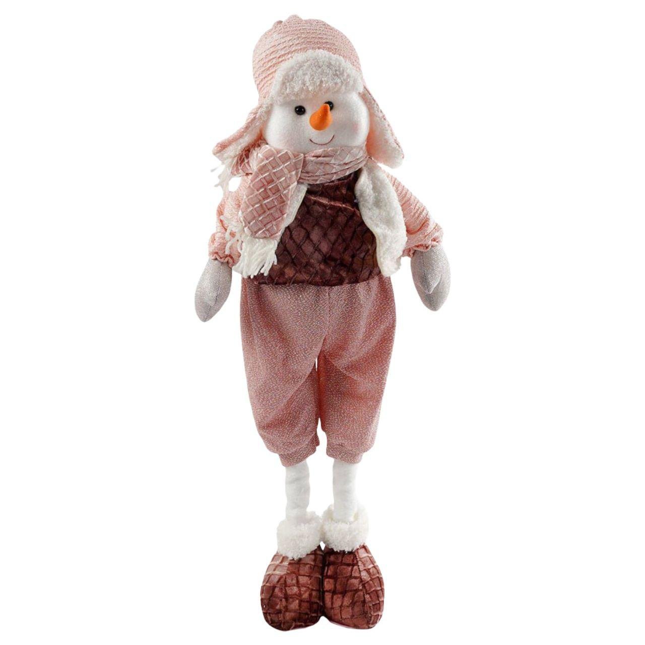 Новогодняя декоративная игрушка Снеговик C 67790 с телескопическими ножками