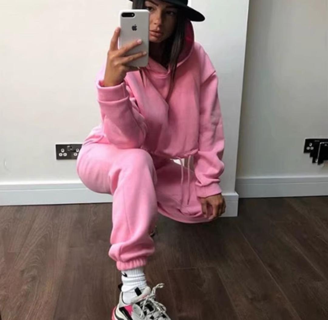 Костюм жіночий з кишенями на зав'язках M Рожевий - фото 4 Костюм жіночий з кишенями на зав'язках M Рожевий - фото 4