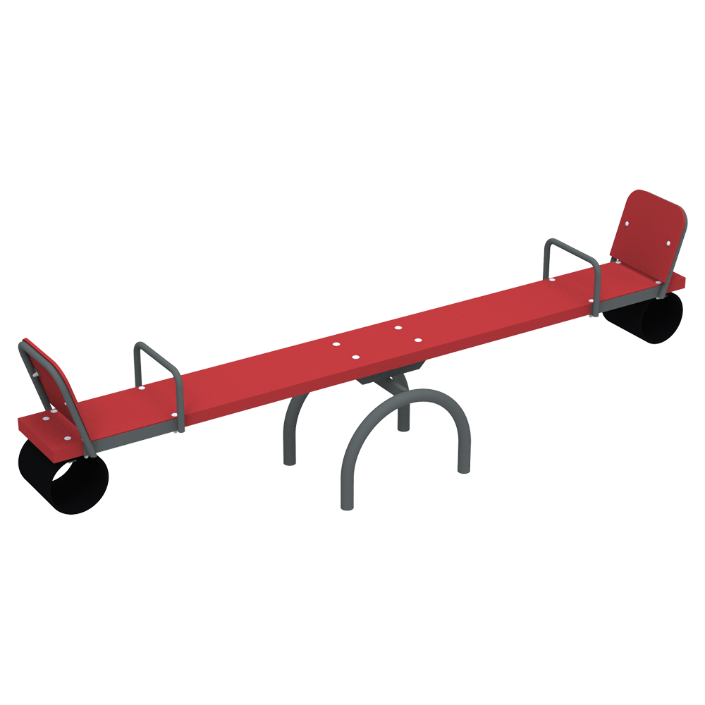 Качеля-балансир для детской площадки Kidigo Классик 240х40х90 см Красный (1127670971)