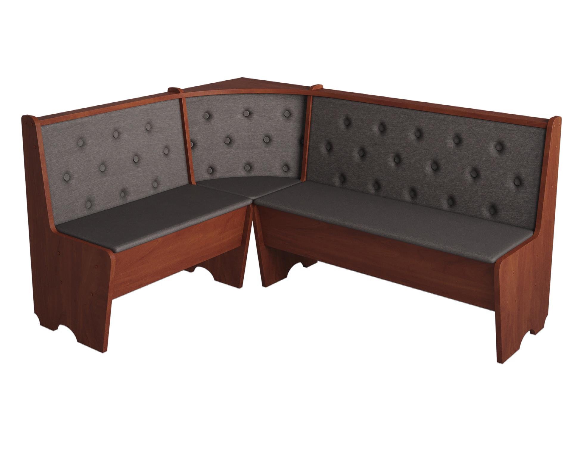 Кухонный уголок Mebel-Service ткань Дорандо темный ДСП 153,5х113,5 см Яблоня (K-DT-Y) - фото 2