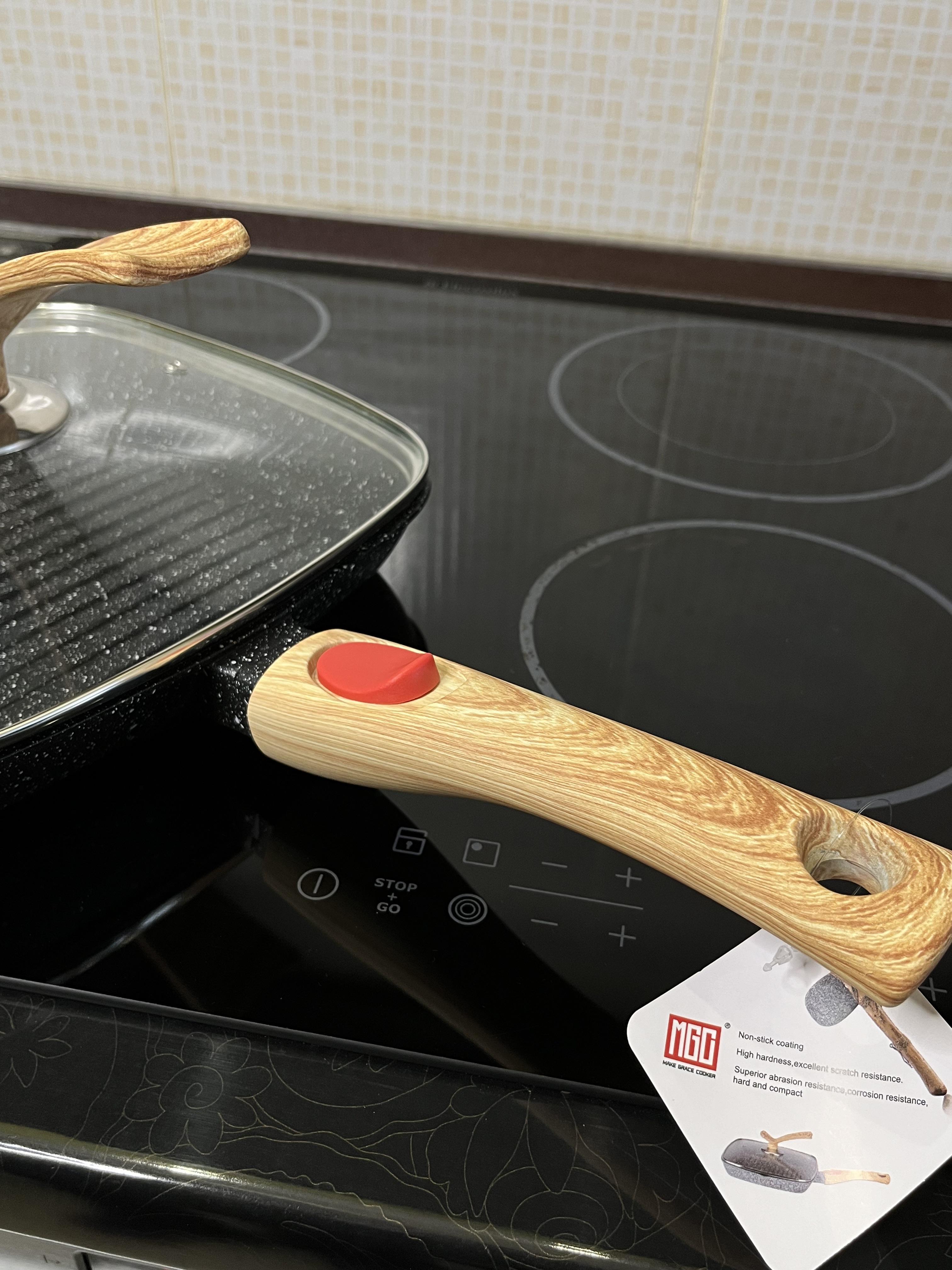 Сковорода-гриль MGC з знімною ручкою 24 см Чорний (260782) - фото 9