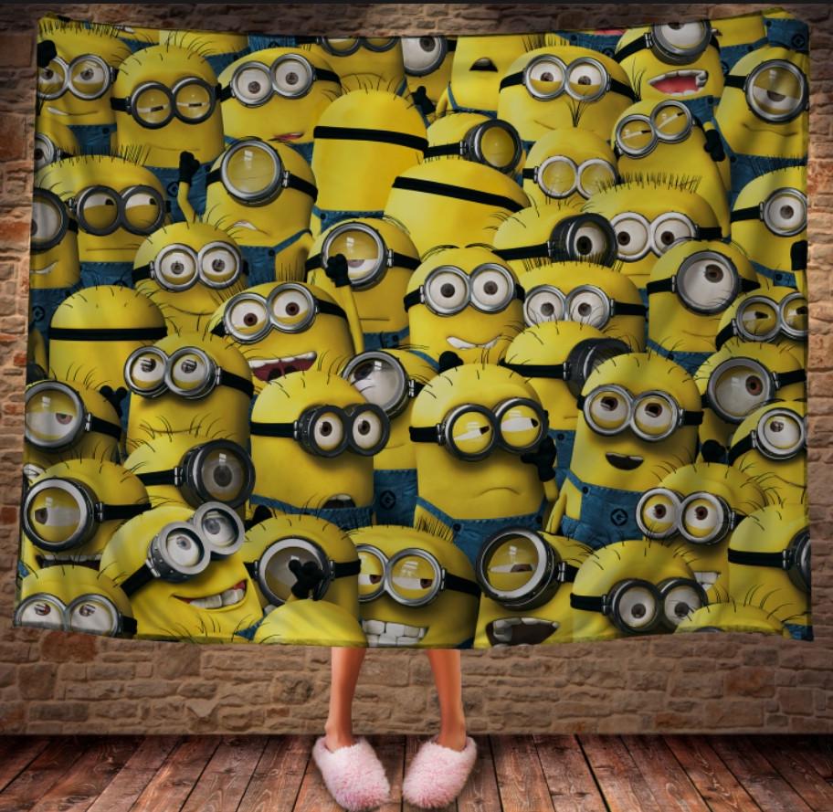 Плед с 3D принтом All Minions 150х200 см (epi_0082)