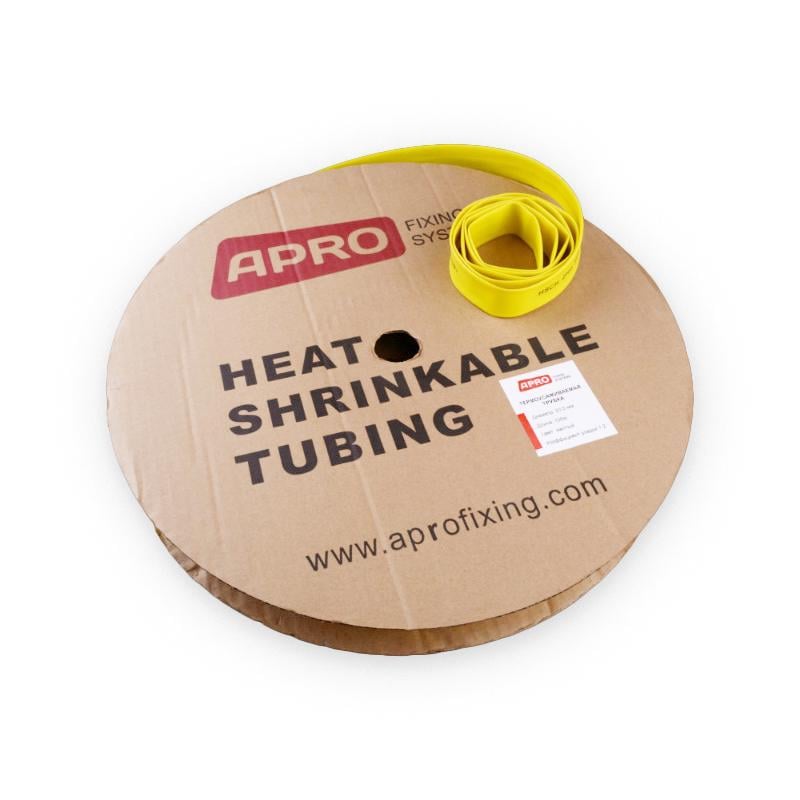 Трубка термозбіжна Apro 1,5 мм 200 м Жовтий (ZRB-1,5Y) Трубка термозбіжна Apro 1,5 мм 200 м Жовтий (ZRB-1,5Y)