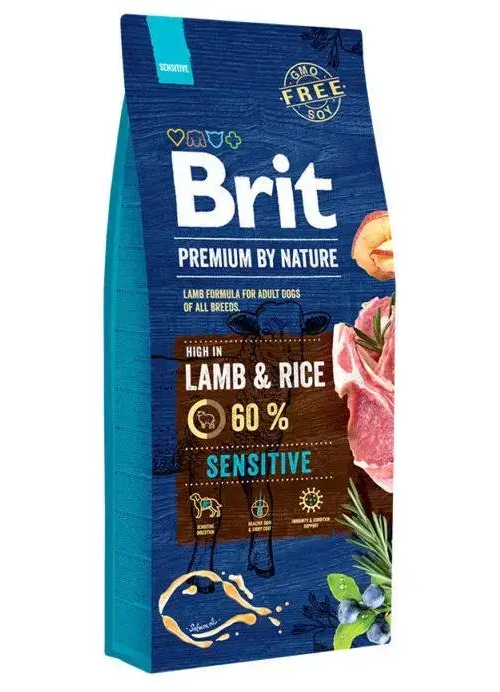 Корм сухий Brit Premium Dog Sensitive Lamb для собак з чутливим травленням з ягням 15 кг (170845/6642) Корм сухий Brit Premium Dog Sensitive Lamb для собак з чутливим травленням з ягням 15 кг (170845/6642)