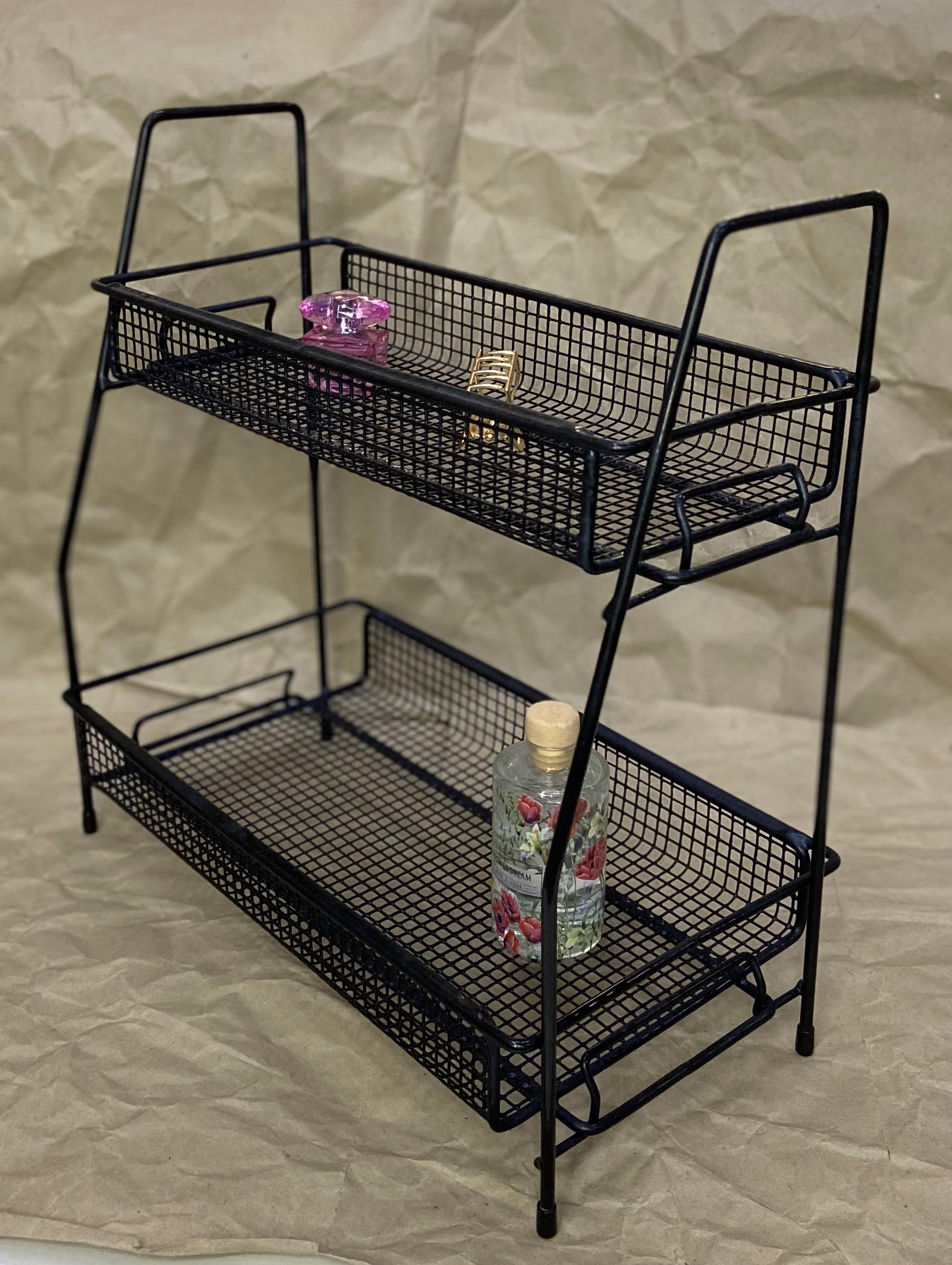 Подставка двухуровневая 31х17х32,5 см Черный