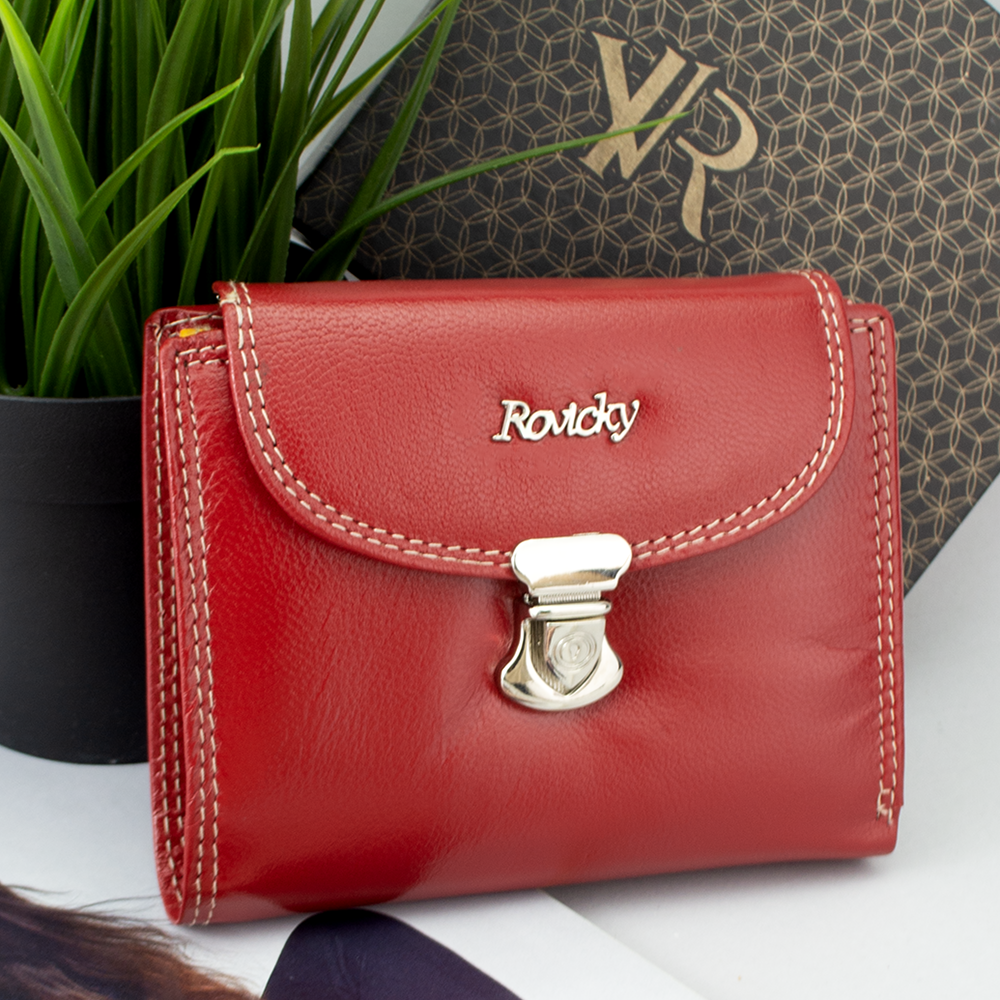 Кошелек женский кожаный Rovicky R-RD-19 GCL Multi Красный