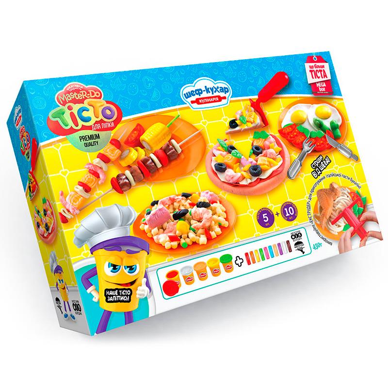 Тесто для лепки Danko Toys Master-Do Шеф-повар. Кулинария MEGA BOX укр (TMD-09-01U)