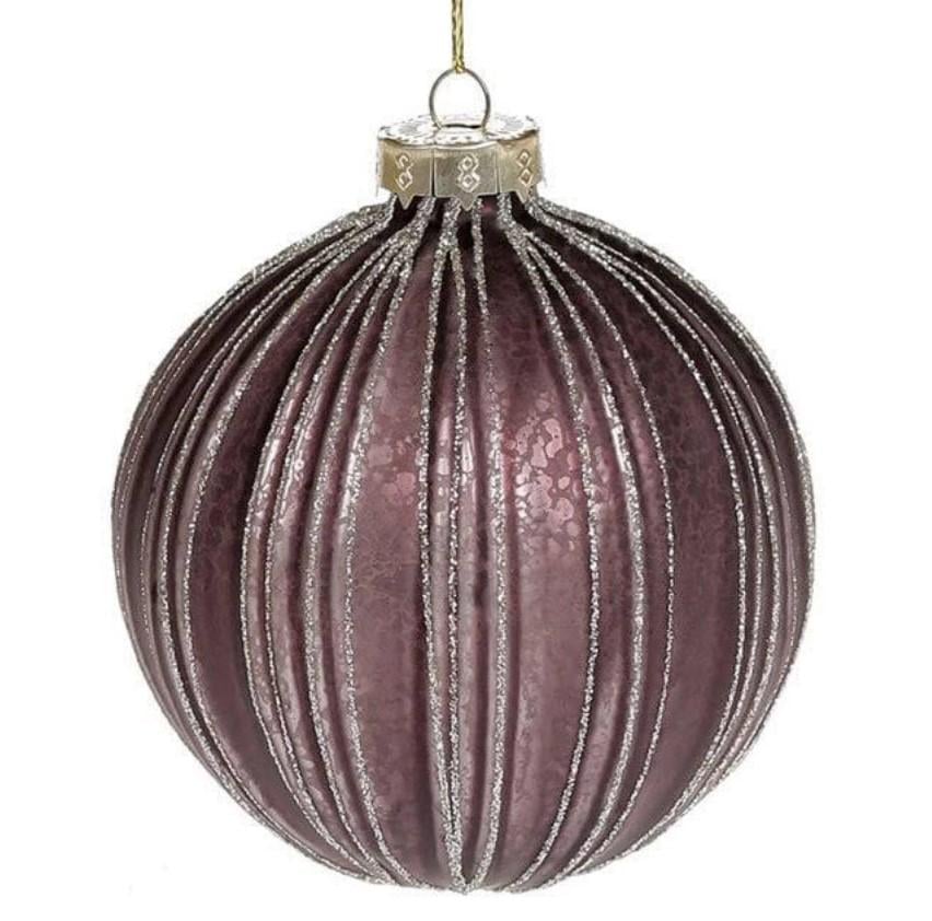 Набор шариков стеклянных 10 см 4 шт. (12603)