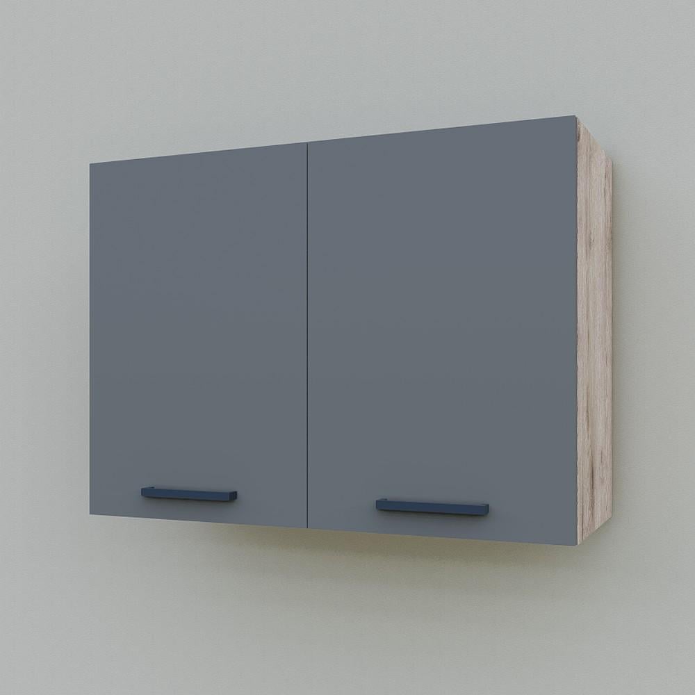 Шкаф навесной Opendoors МП11 под сушку 800 мм Графитовый/Аликанте (МП11/10)