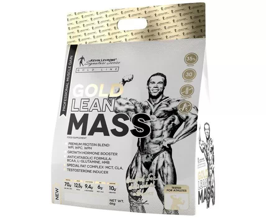 Гейнер Kevin Levrone Gold Lean Mass 6000 г 200 порций Vanilla