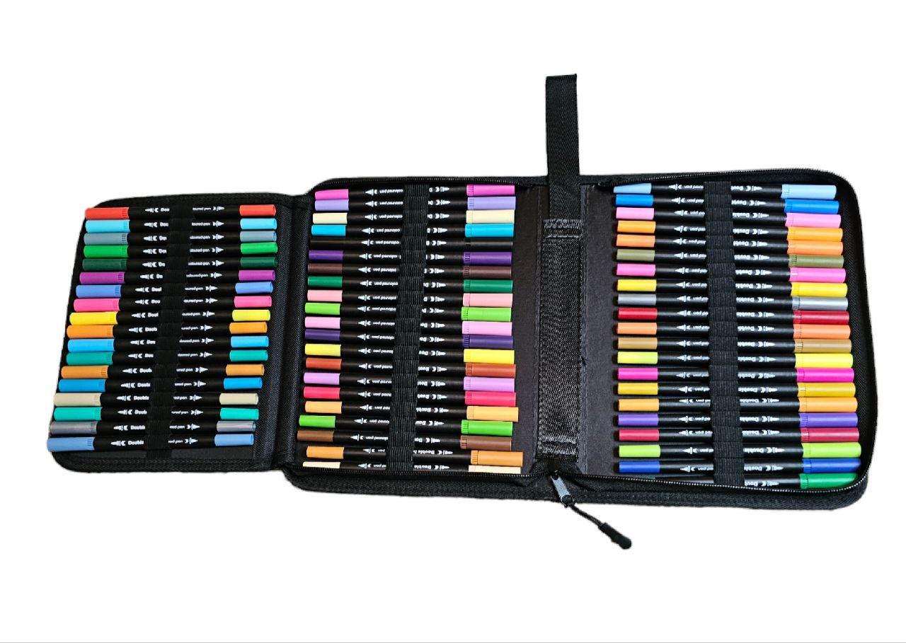 Набор акварельных двусторонних скетч-маркеров для рисования Color brush 60 шт. - фото 2 Набор акварельных двусторонних скетч-маркеров для рисования Color brush 60 шт. - фото 2