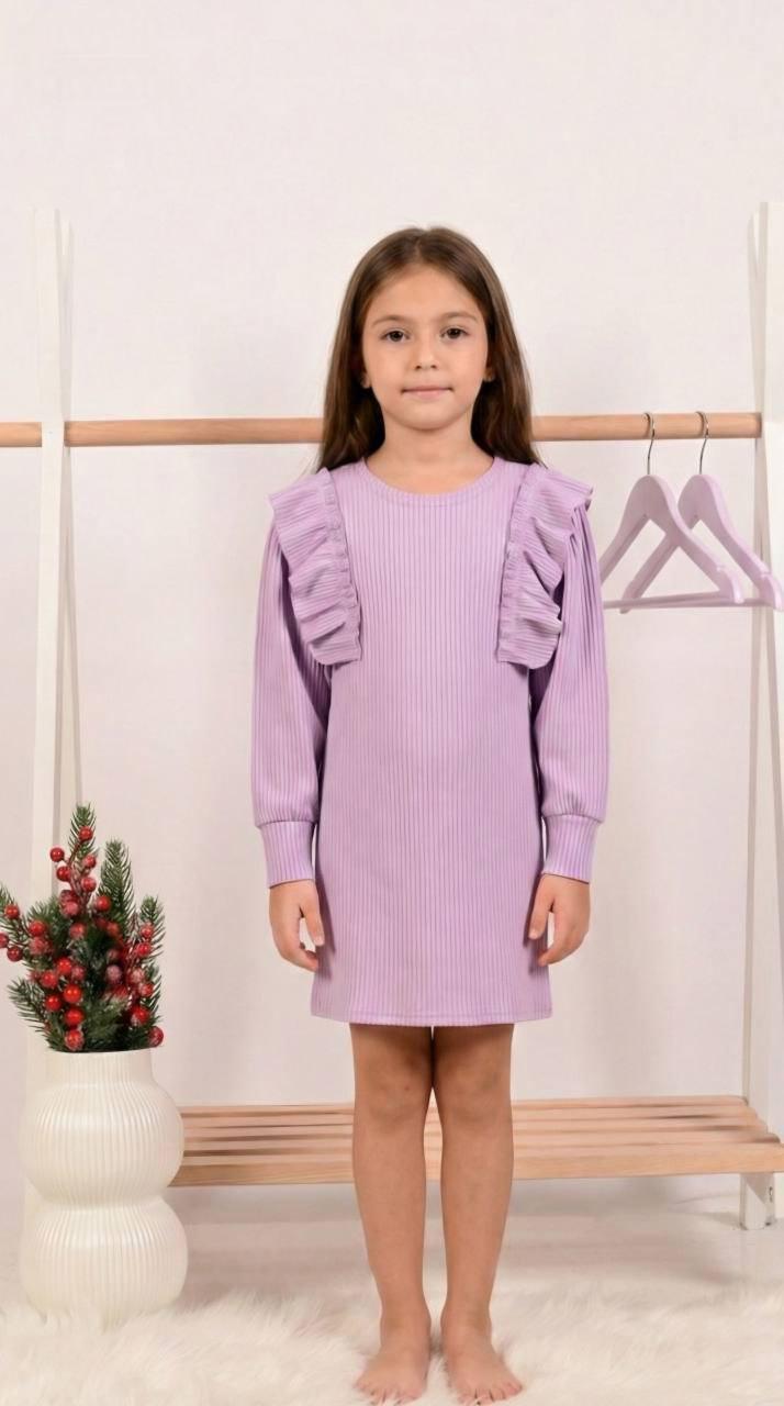 Платье детское в рубчик 128-134 см (820-5)