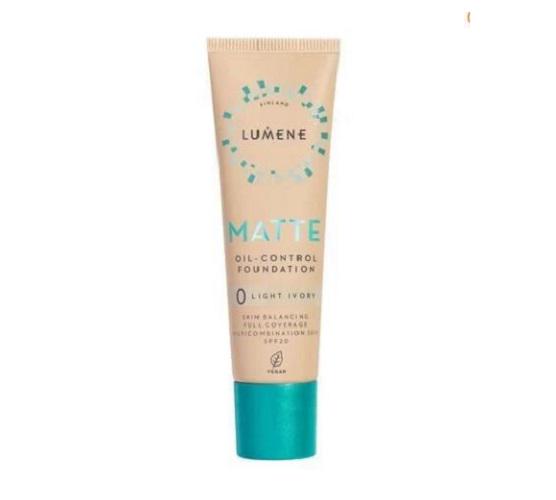 Тональная основа матирующая Lumene Matte Oil-control Foundation SPF 20 0 Light Ivory 30 мл (2483336679)