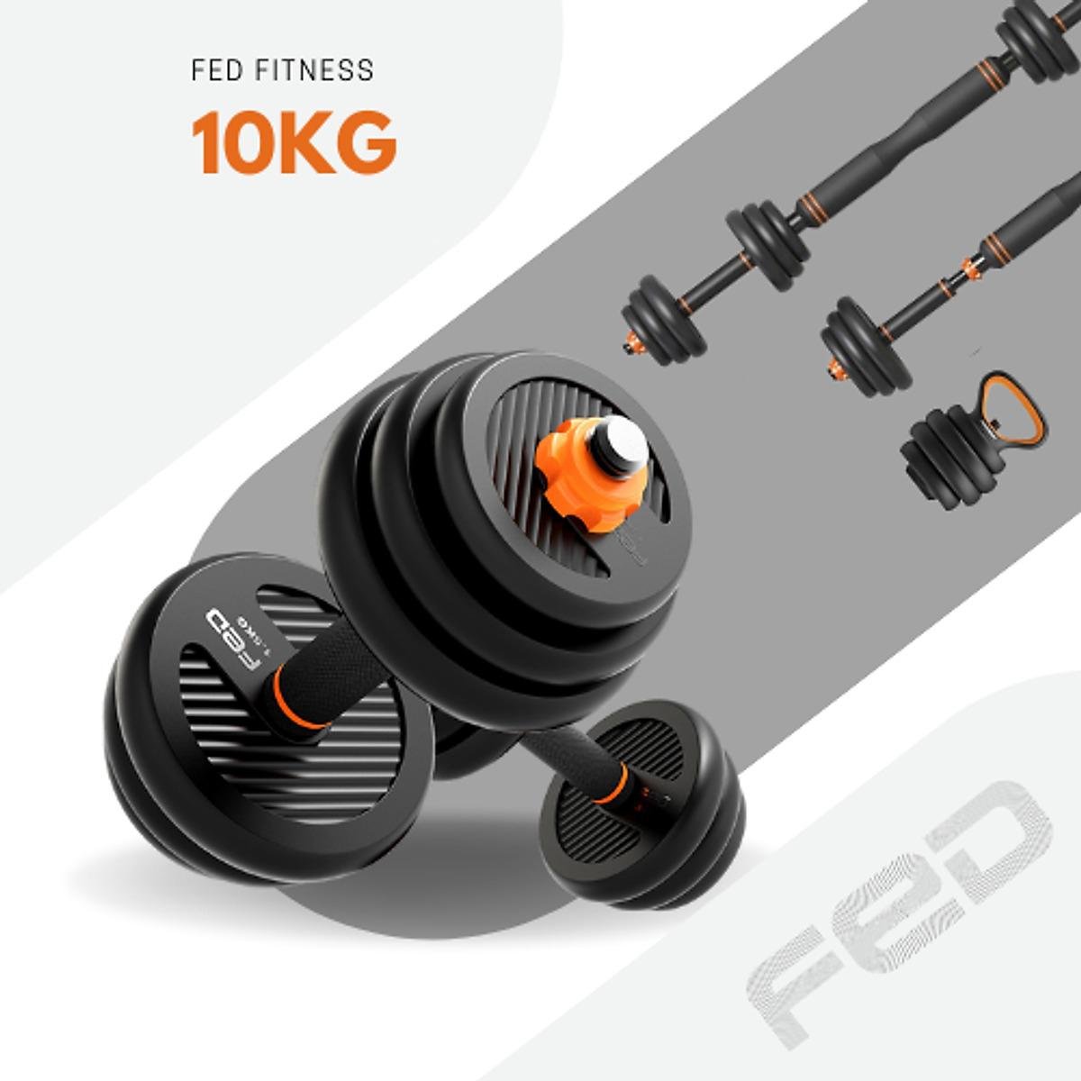 Гантели наборные для фитнеса FED-130210 10 кг Черный (1009382-Black) - фото 4