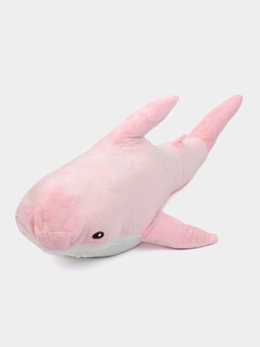 Іграшка подушка м'яка Акула плюшева антистрес 140 см Рожевий (4042)