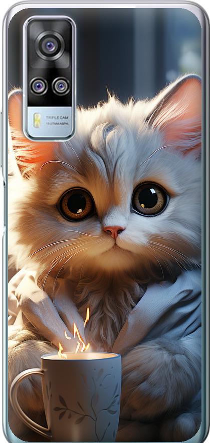 Чехол на Vivo Y51 2020 White cat (5646u-2241-42517)
