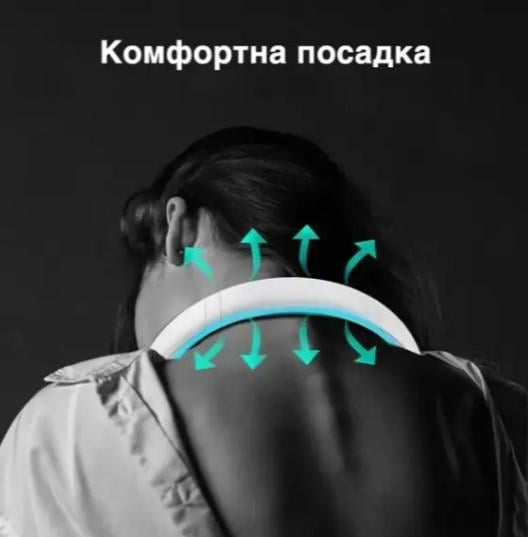 Вентилятор на шею аккумуляторный Vaneless Hanging Neck Fan R-8 (R-8) - фото 6