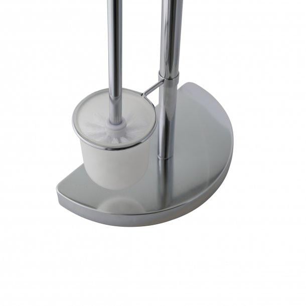 Гарнітур для туалету Axentia Ліанос з тримачем для туалетного паперу хром/сталь/пластик 76 см (282252) - фото 4