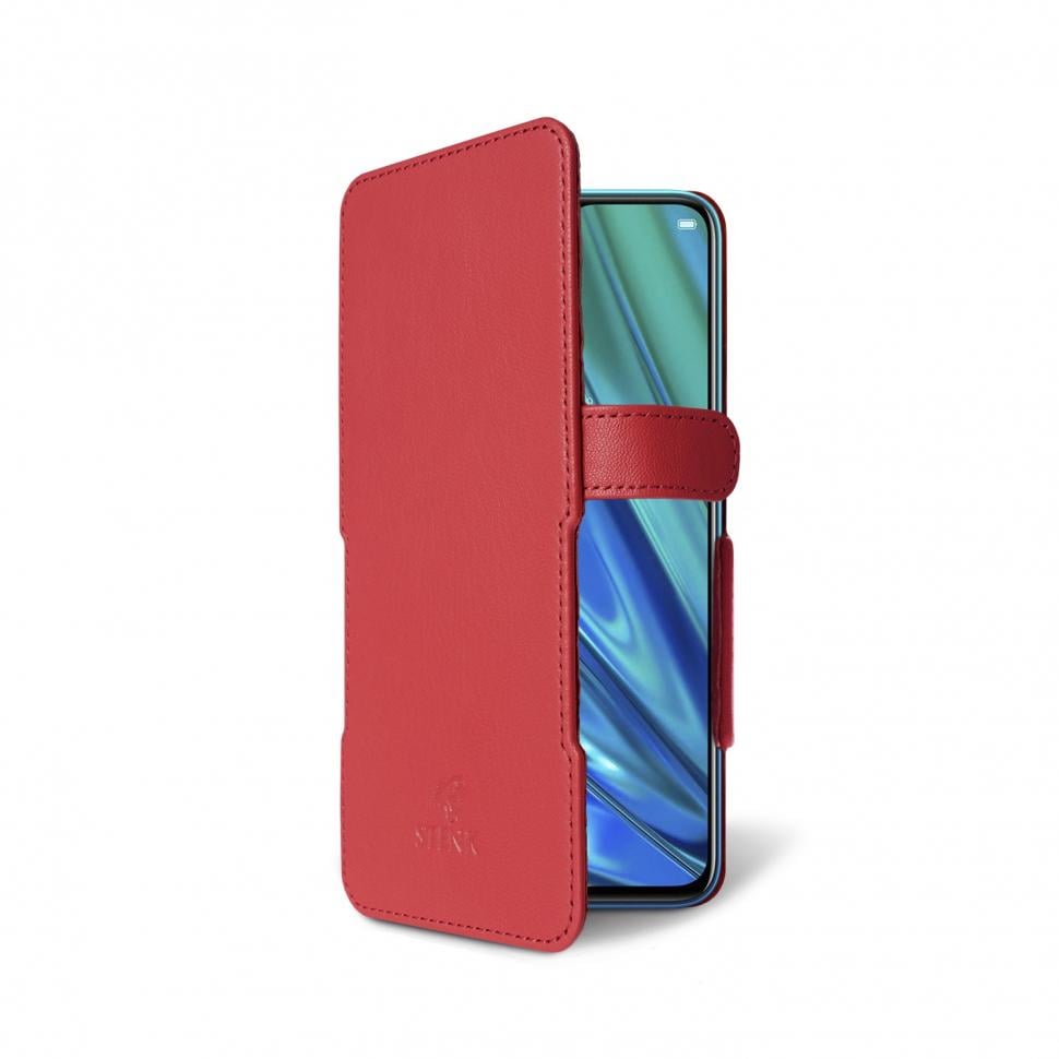 Чехол книжка Stenk Prime для Realme 5 Pro Красный (65374)