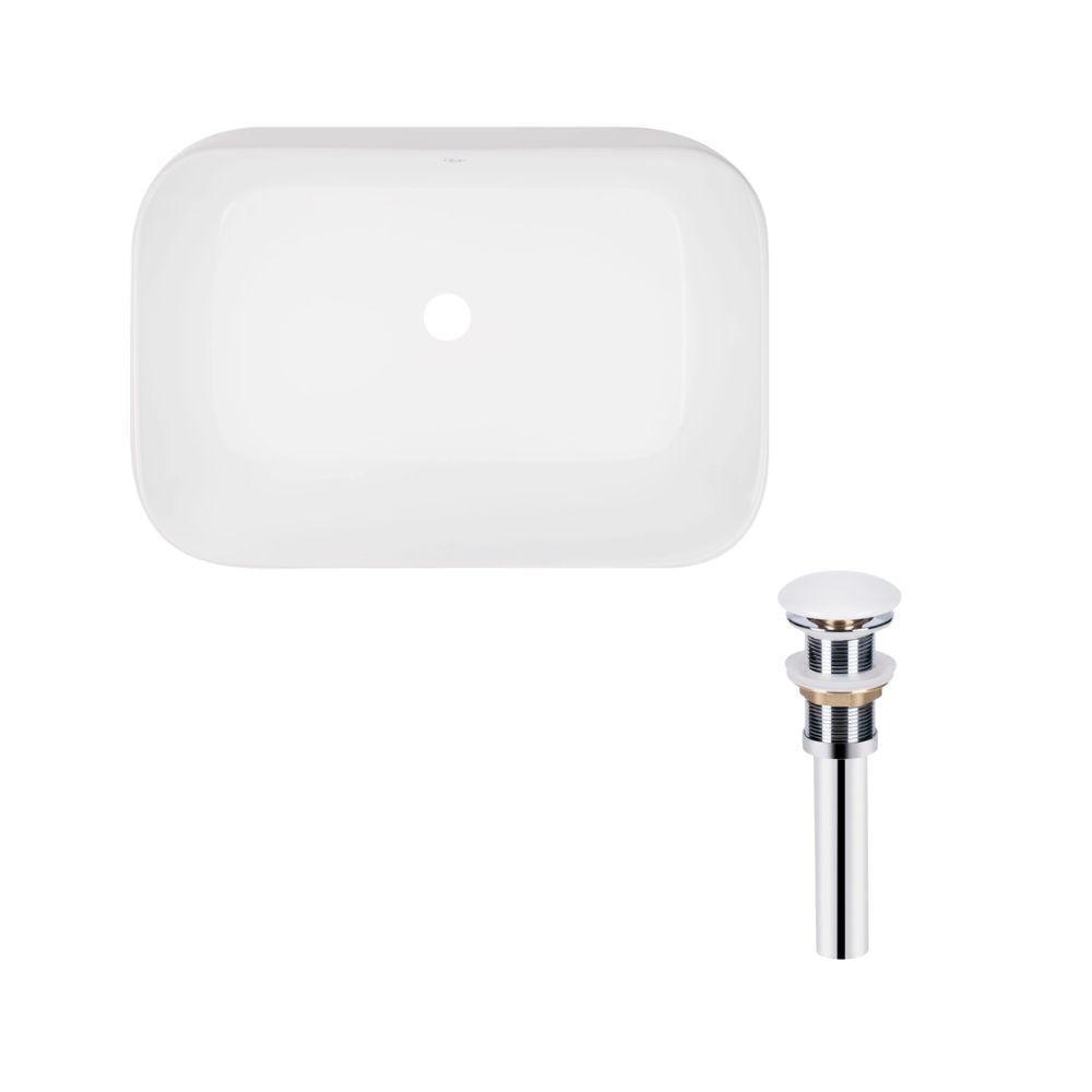 Раковина Qtap Scorpio накладная прямоугольная 550х390х120 мм Matt Black/донный клапан PU03