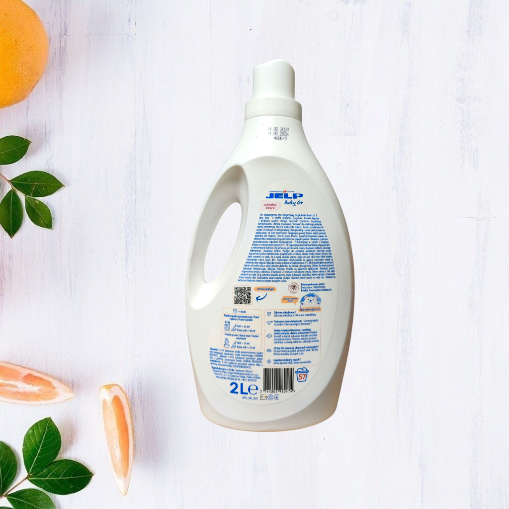 Ополіскувач гіпоалергенний JELP Baby 0+ для пом'якшення тканин 2 л 57 п - фото 2 Ополіскувач гіпоалергенний JELP Baby 0+ для пом'якшення тканин 2 л 57 п - фото 2