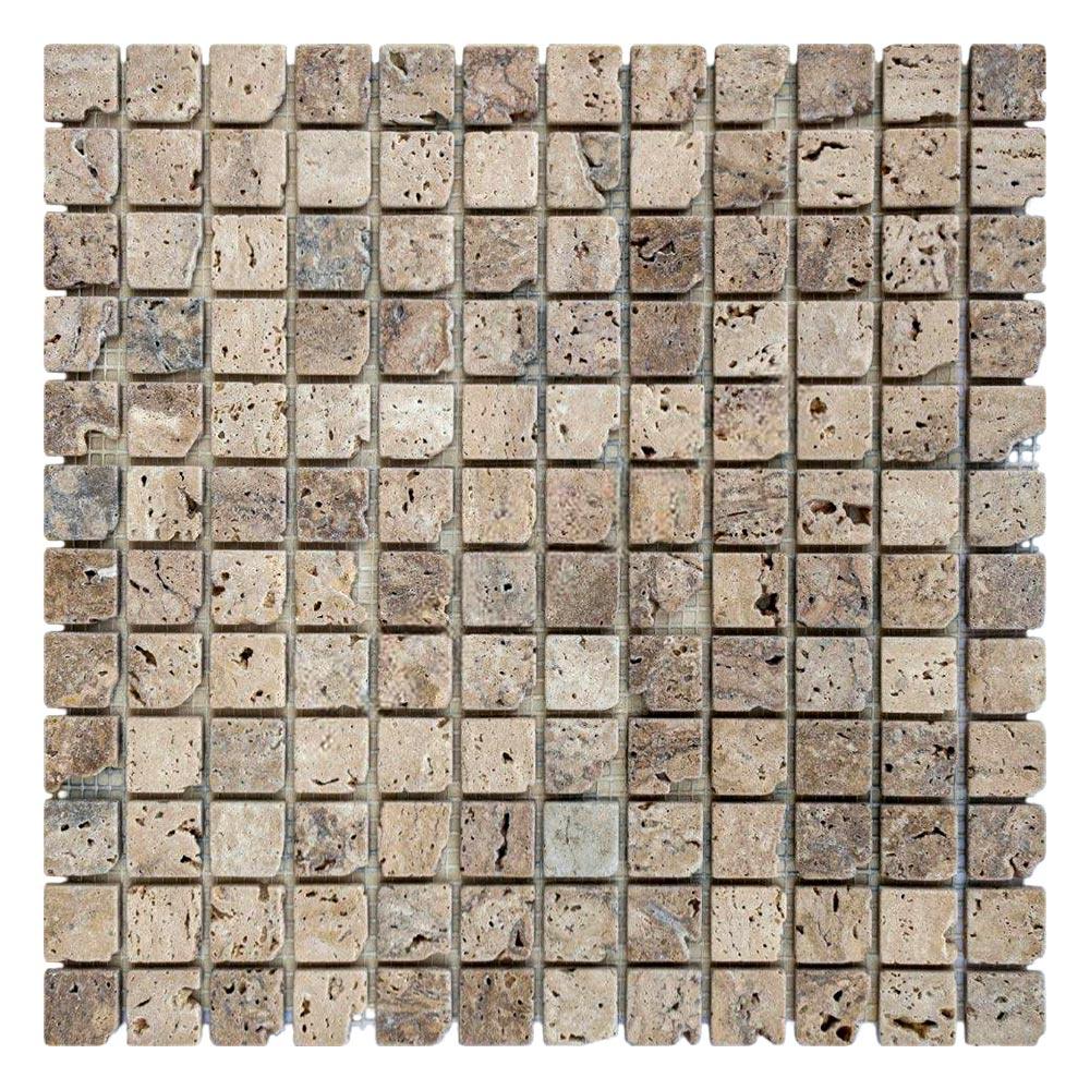 Мозаика из травертина Матовая МКР-2СВА 23x23 мм Travertine Classic (000670)