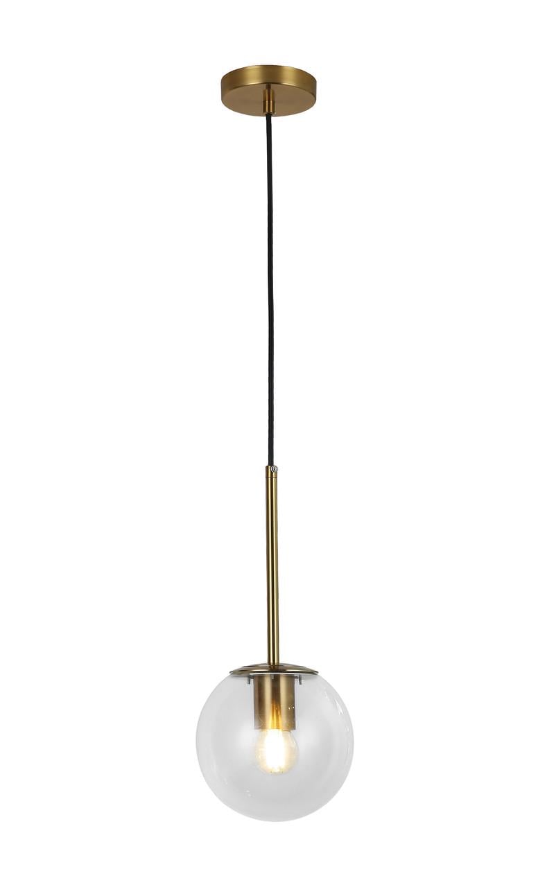 Підвісний світильник із скляним плафоном під одну лампу 752103-1 3415 AGD/CL BR Прозорий - фото 1 Підвісний світильник із скляним плафоном під одну лампу 752103-1 3415 AGD/CL BR Прозорий - фото 1