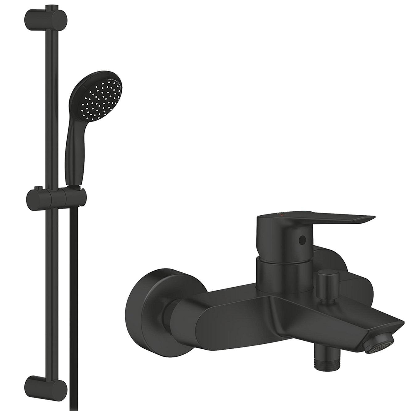 Cмеситель для ванны Grohe QuickFix Start UA30330702 CV032745 однорычажный Черный (195800) Cмеситель для ванны Grohe QuickFix Start UA30330702 CV032745 однорычажный Черный (195800)