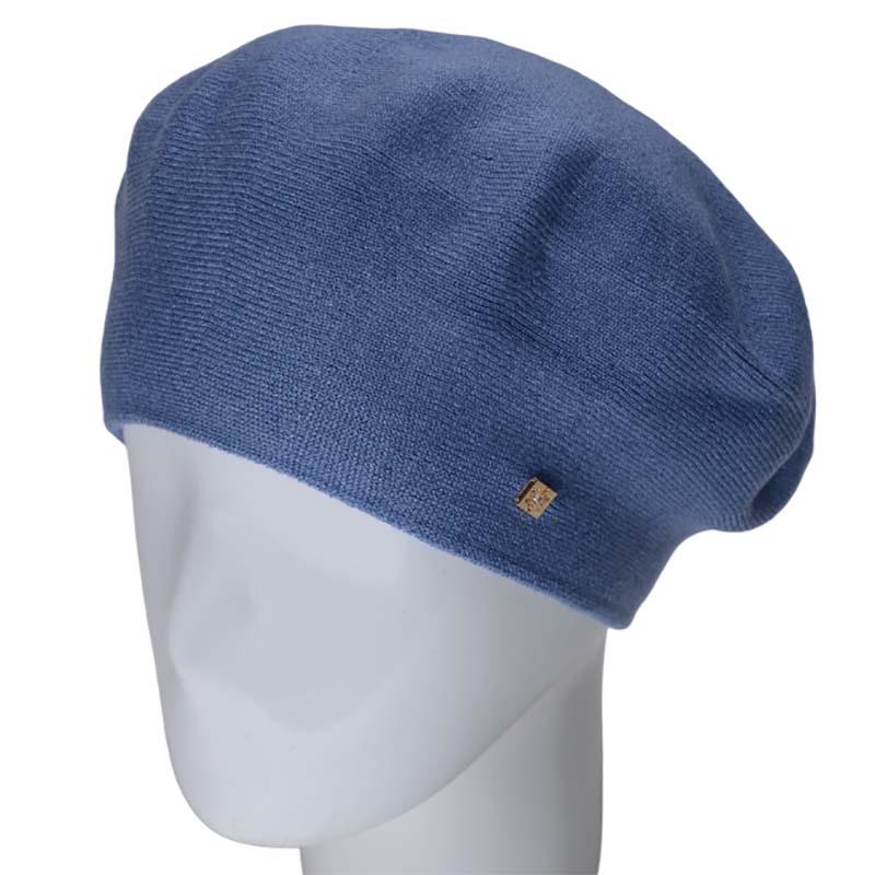 Берет женский Novita Лизи вискозный Джинсовый (115977)