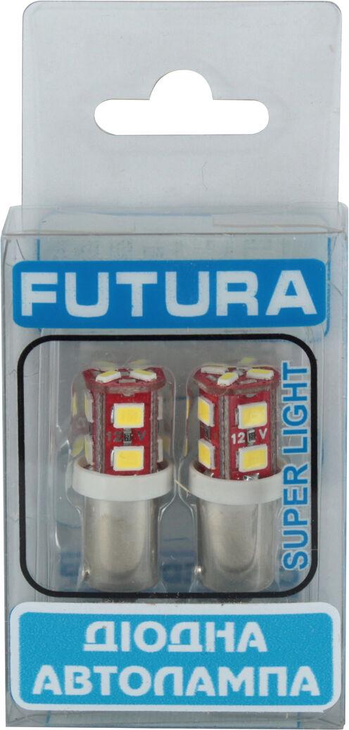 Лампочка с цоколем Futura LED T4W SMD 12-диодный 12V-2,5 Вт BA9s 2 шт. Белый