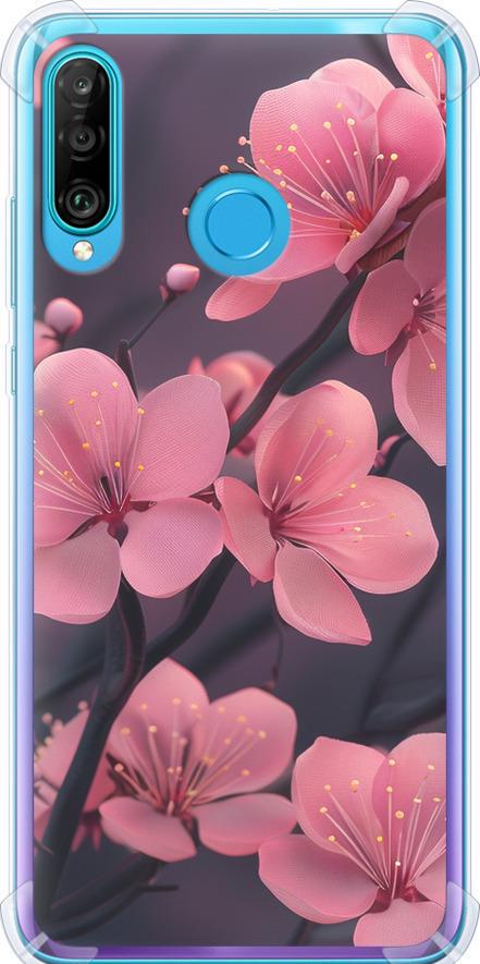 Чехол на Huawei P30 Lite Пурпурная сакура (6075sp-1651-42517)