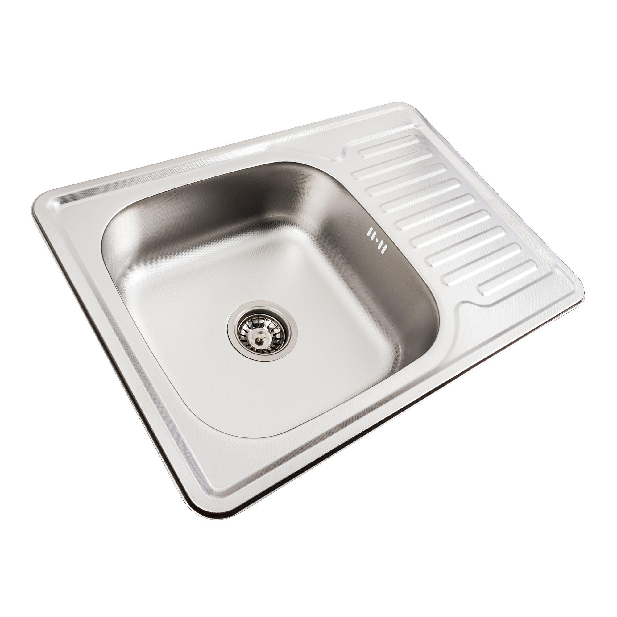 Мийка кухонна Valeso 7050 декор 0,8/180 мм з нержавіючої сталі