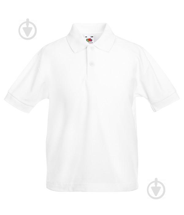 Поло Fruit of the Loom 65/35 104 см Белый (063417030104)