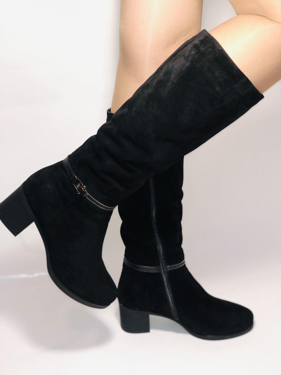 Сапоги женские зимние Polann р. 37 24,0 см Черный (2414) - фото 2