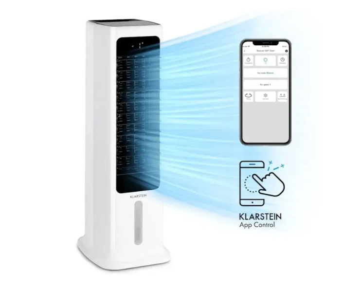 Повітроохолоджувач KLARSTEIN Skytower 360° Smart 10035818 з вбудованою функцією Wi-Fi 4в1 (2033380037) - фото 6